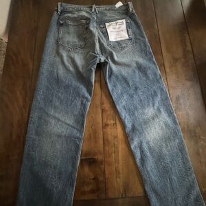 NWT Good American Mid Rise Straight Jeans